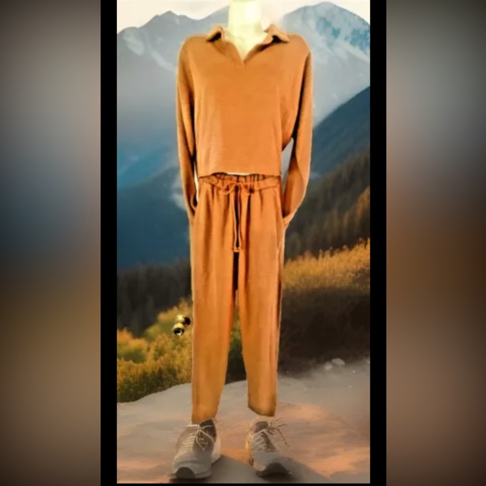 🏃♀️FRESHMAN 1996🏃♀️2-PC LONG SLEEVE TOP & DRAWSTRING JOGGER PANT SET NWOT☀️